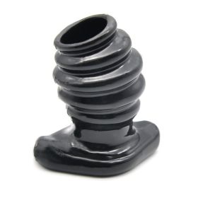 Water Soluble TPR Pendant Chastity Lock Butt Plug Rear Field Bolt Product (Color: Black)